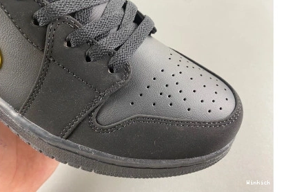 University Jordan Air 1 Gold' 'Black Low 0811